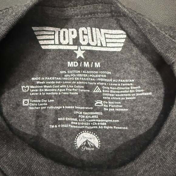 Official Top Gun Men's T-Shirt - Picture 3 of 3